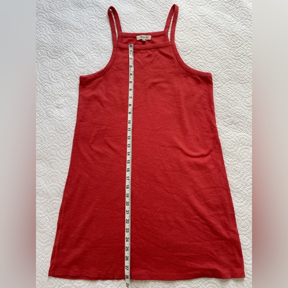 Madewell Supima Strapy Mini Dress in warm red - Picture 5 of 8